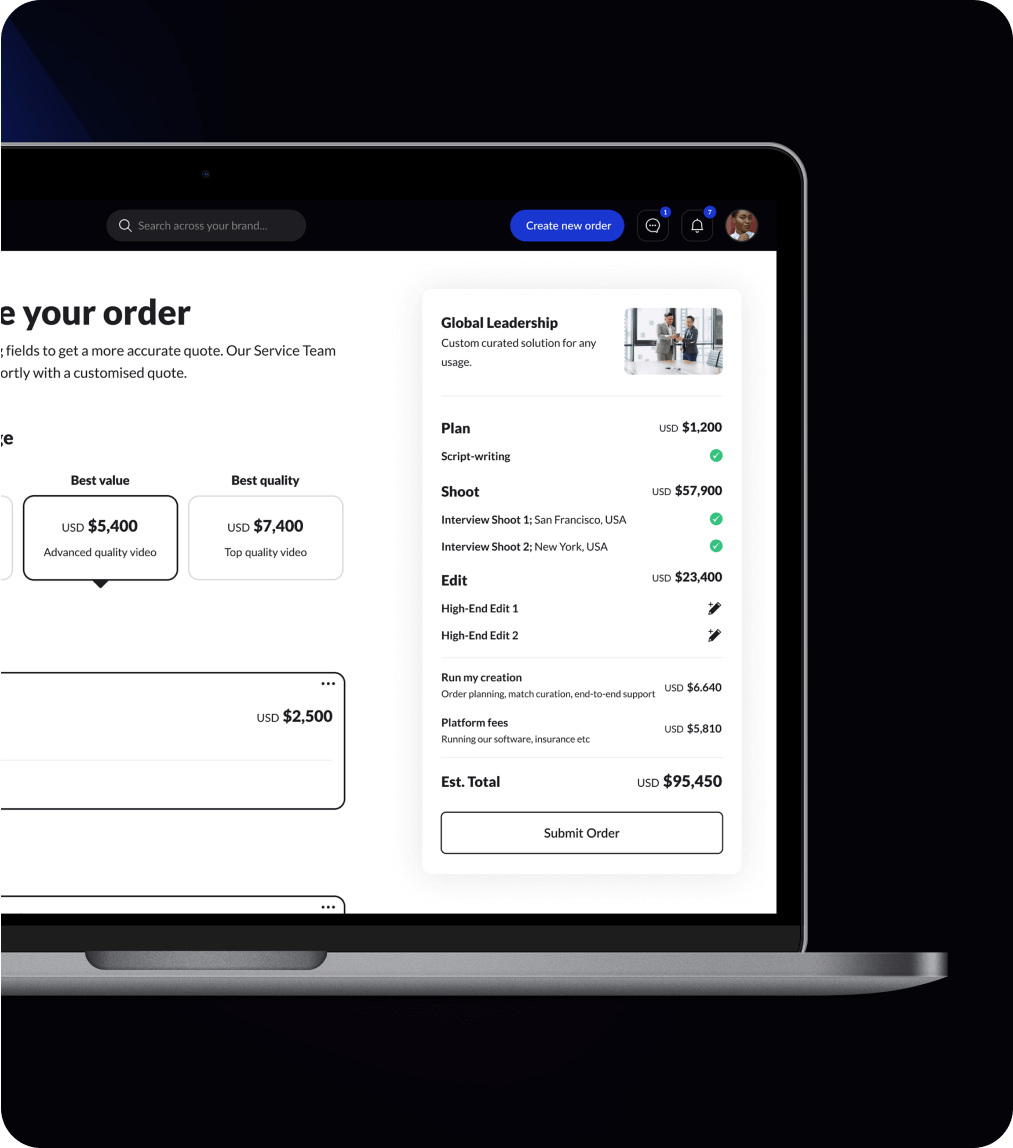 Effortless Ordering for Complex Video Solutions