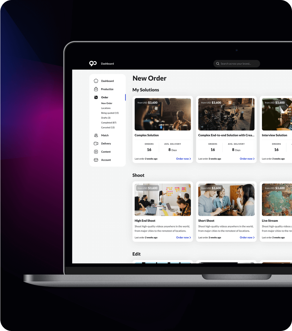 Order Dashboard: Total Visibility and Control